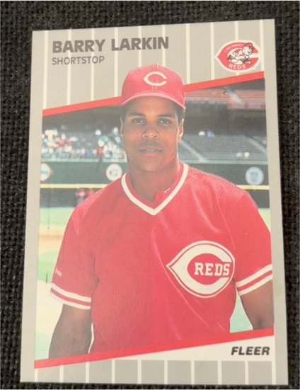 1989 Fleer #164 Barry Larkin — front