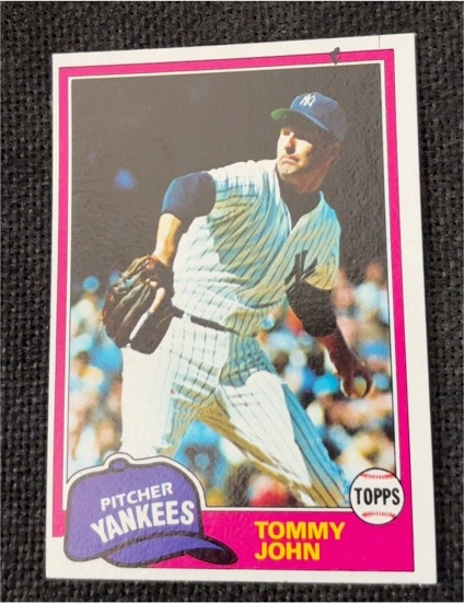 1981 Topps #550 Tommy John — front