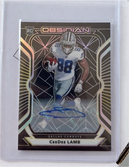 2020 Panini Obsidian #107 CeeDee Lamb — front