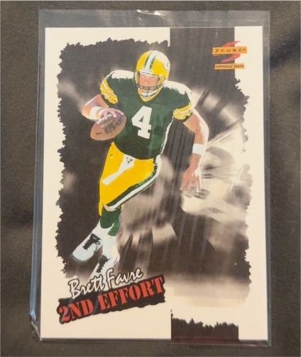 1996 Score #245 Brett Favre 2nd Effort — front