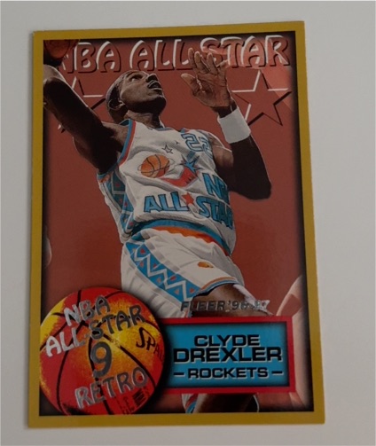 1996-97 Fleer #283 Clyde Drexler — front