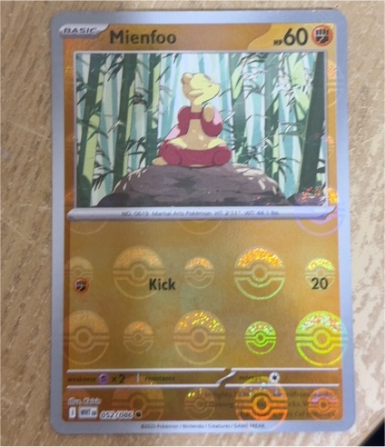 2025 Pokémon TCG White Flare #052 Mienfoo — front