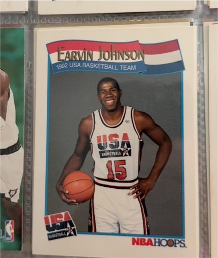 1991-92 NBA Hoops #578 Earvin Johnson — front