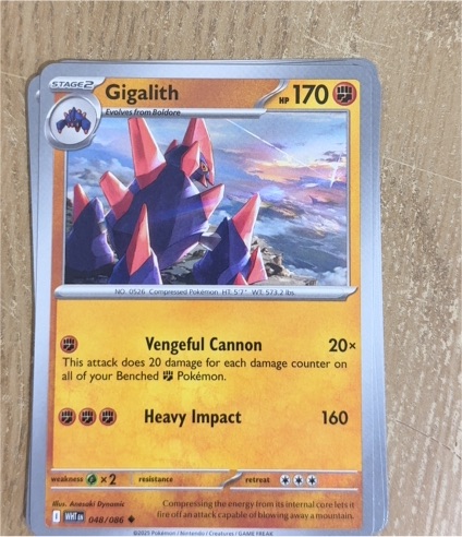 2023 Pokémon TCG White Flare #048 Gigalith — front