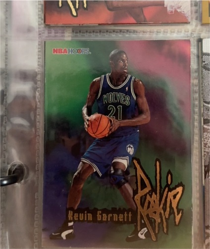 1995-96 NBA Hoops #272 Kevin Garnett Rookie — front