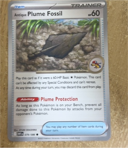 Antique Plume Fossil 079/086 — front