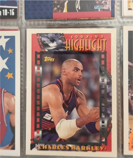 1992-93 Topps #1 Charles Barkley Highlight — front