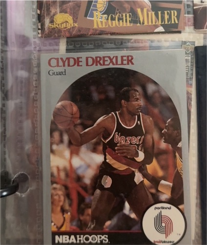 1990 Hoops #245 Clyde Drexler — front
