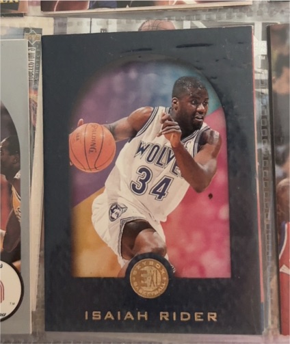 1995-96 SkyBox E-XL #51 Isaiah Rider — front