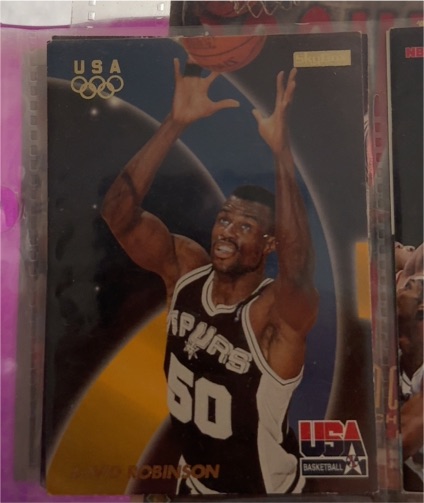1996 Skybox USA Basketball #18 David Robinson — front