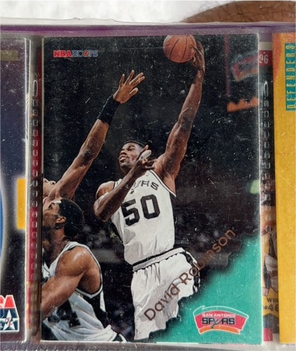 1996 NBA Hoops #DB2 David Robinson — front
