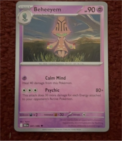 2025 Pokémon Scarlet & Violet #041 Beheeyem — front