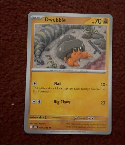 2025 Pokémon Scarlet & Violet #051 Dwebble — front