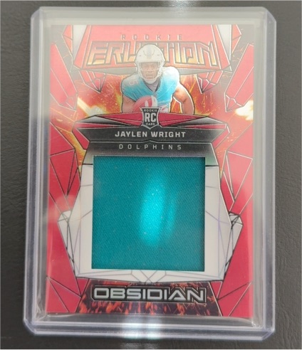 2024 Panini Obsidian Rookie Eruption #ERM-JET Jaylen Wright — front