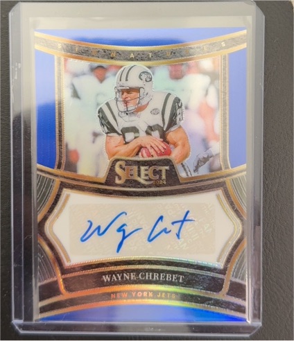 2024 Panini Select Signatures #Wayne Chrebet — front