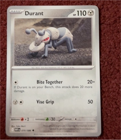 2023 Pokémon Scarlet & Violet White Flare #070 Durant — front
