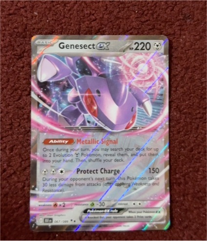 Pokémon TCG Black Bolt Genesect ex 067/086 — front