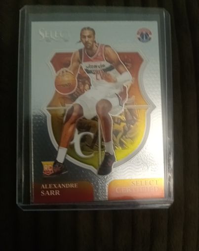 2024-25 Panini Select Certified #7 Alexandre Sarr RC Washington Wizards — front