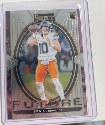 2024 Panini Select #7 Bo Nix Future Insert RC Denver Broncos — front