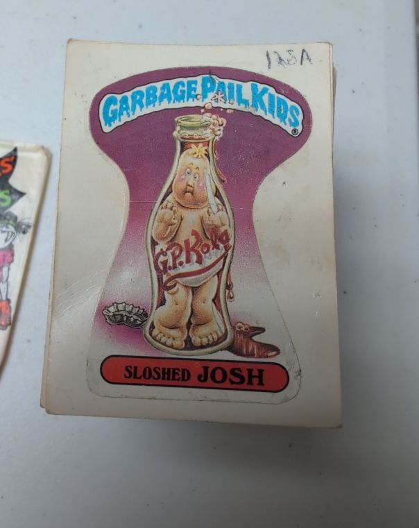 1986 Topps Garbage Pail Kids #128a Sloshed Josh — front
