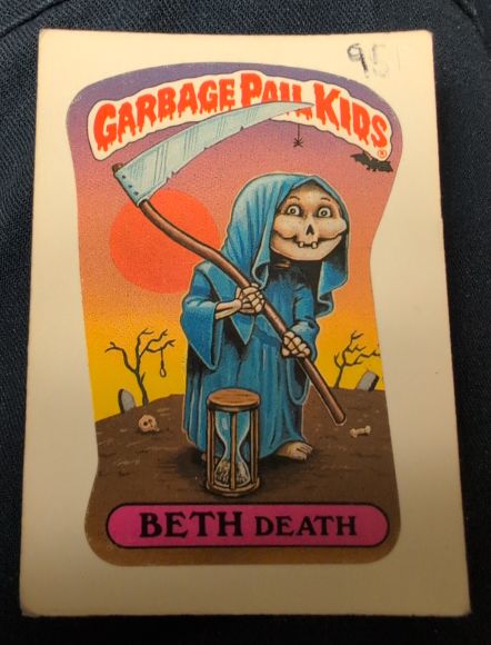 1986 Topps Garbage Pail Kids #95b Beth Death — front