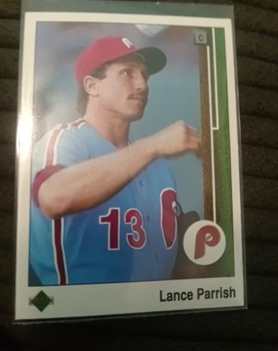 1989 Upper Deck #240 Lance Parrish Philadelphia Phillies — front
