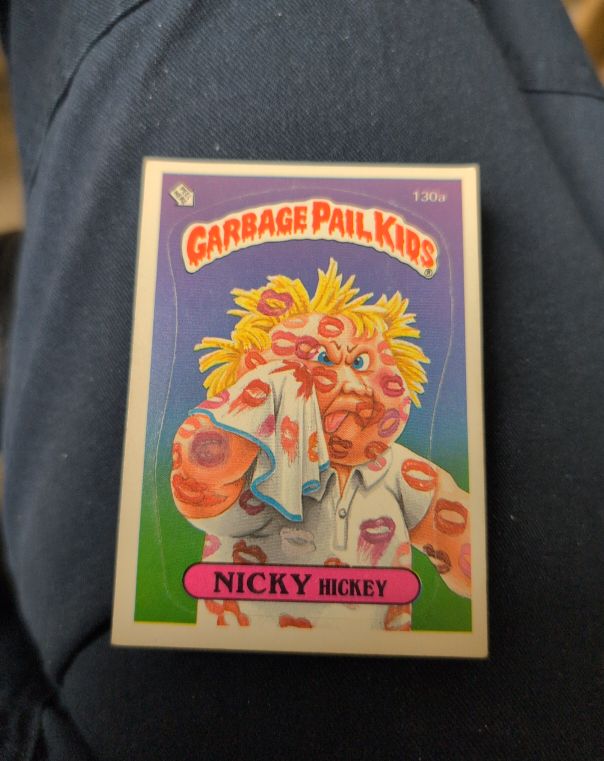 1986 Topps Garbage Pail Kids #130a Nicky Hickey — front