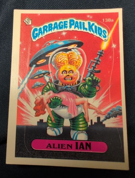 1986 Topps Garbage Pail Kids #138a Alien Ian — front