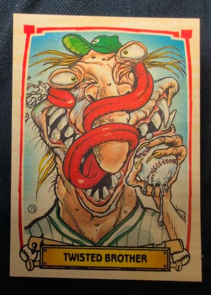 1988 Leaf Baseball's Greatest Grossouts #75 Twisted Brother — front