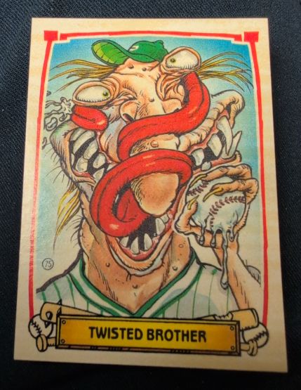 1988 Leaf Baseball's Greatest Grossouts #75 Twisted Brother — front