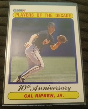 1990 Fleer Players of the Decade #624 Cal Ripken, Jr. — front