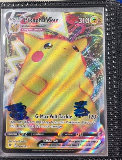 2020 Pokémon Vivid Voltage #044 Pikachu VMAX — front
