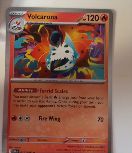 2025 Black Bolt #016 Volcarona — front