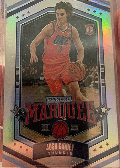 2021-22 Panini Chronicles Marquee #565 Josh Giddey — front