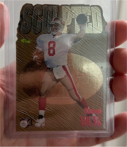 1996 Classic NFL Experience Sculpted S16 Steve Young — front