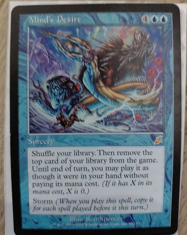 2003 Magic: The Gathering Scourge #41 Mind's Desire — front
