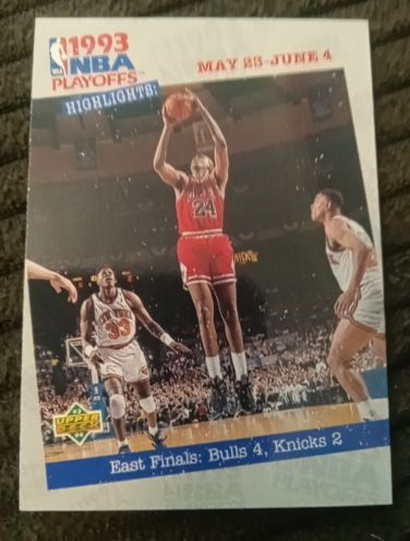 1993-94 Upper Deck #190 Michael Jordan 1993 Playoffs Highlights Chicago Bulls — front