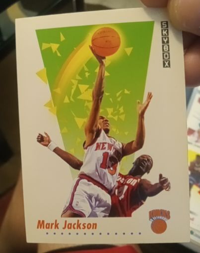 1991-92 SkyBox #190 Mark Jackson — front