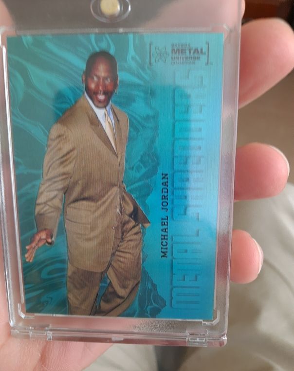 2022 Skybox Metal Universe Champions #101 Michael Jordan Metal Shredders — front