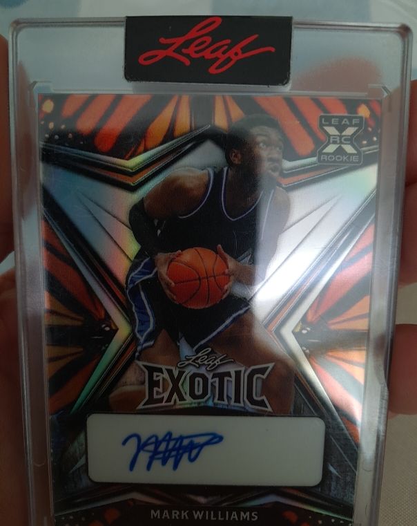 2022 Leaf Exotic #BA-MW1 Mark Williams — front