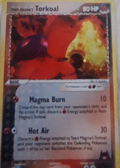 2004 Pokemon EX Team Magma vs Aqua #12 Team Magma's Torkoal — front