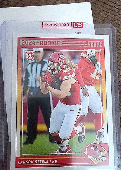 2024 Panini Score #354 Carson Steele — front