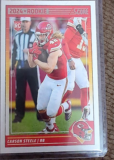 2024 Panini Score #405 Carson Steele — front