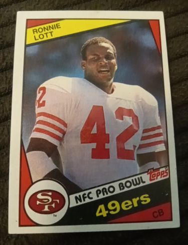 1984 Topps #357 Ronnie Lott — front