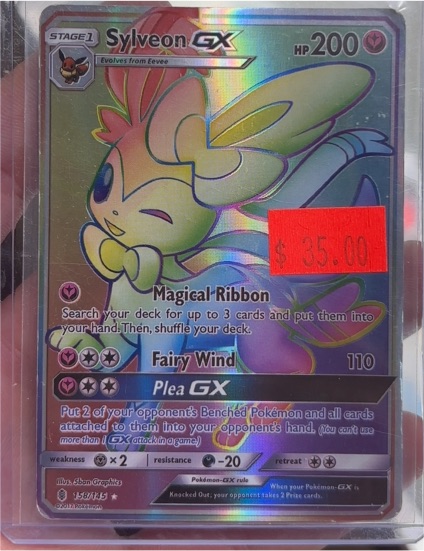 2017 Pokémon Guardians Rising #158/145 Sylveon GX — front