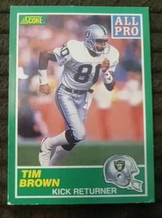 1989 Score #305 Tim Brown — front