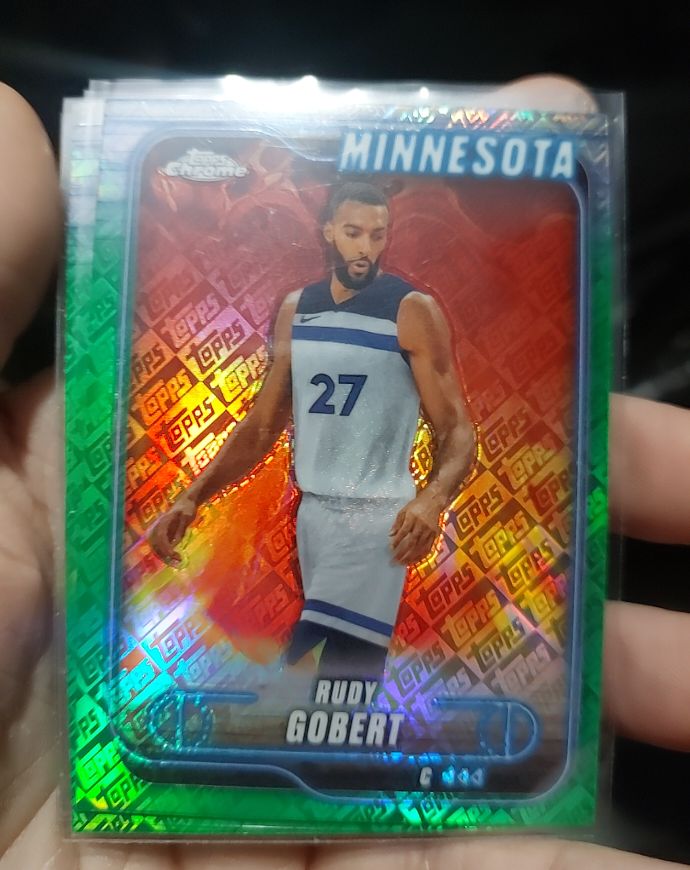 2024-25 Topps Chrome #90 Rudy Gobert — front