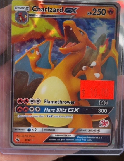 2019 Pokémon TCG Hidden Fates #9/68 Charizard GX — front
