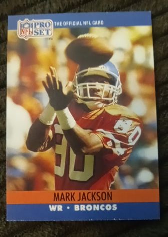 1990 Pro Set #486 Mark Jackson Denver Broncos — front