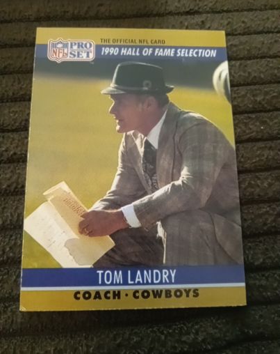 1990 Pro Set #28 Tom Landry — front